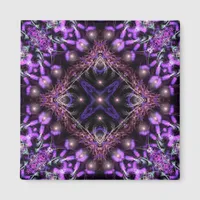 Purple Light Fractal Tapestry Magnet