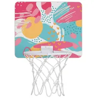 Colorful Abstract Mini Basketball Hoop