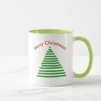 Mug - Christmas Tree with Curved Text