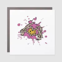 Skeleton Hand Heart Show Classic Car Magnet