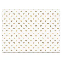 Gold Foil Hearts Tissue Paper