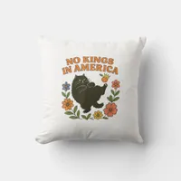 No Kings In America We The People Retro For Girl C Throw Pillow