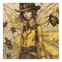 Steampunk Insect Lady Acrylic Print