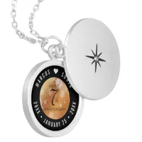 Elegant 7th Copper Wedding Anniversary Locket Necklace