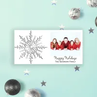 Winter Snowflake Happy Holidays Holiday Card