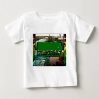 Kansas Map and Photos Baby T-Shirt