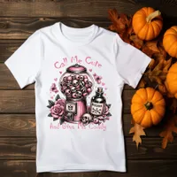 Twist on Spooky Style: Pink Halloween Sublimation T-Shirt