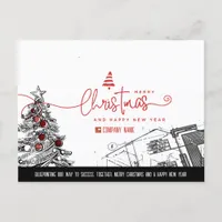 Architects & Construction Professionals Minimalist Holiday Postcard