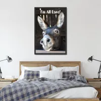 Funny Donkey Poster