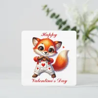 Cute Fox - Valentine's Day Card