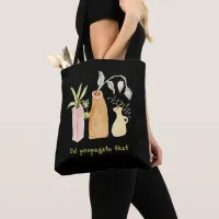 Botanical Gardener Plant Lover Funny Boho Novelty Tote Bag