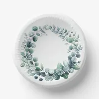 Eucalyptus leaves botanical Wedding Paper Bowls