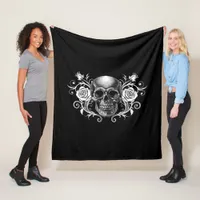 Elegant, Romantic Goth  Fleece Blanket