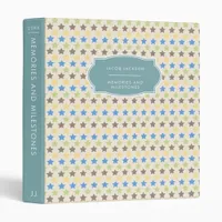 Memories & Milestones Baby Book Binder for Boys