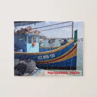 Marsaxlokk Fishing Boats Malta Jigsaw Puzzle