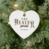 Names of Jesus Christ "The Healer" Bible Scripture Ceramic Ornament