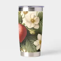 Floral Strawberry Tumbler