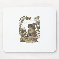 Cottagecore Mushroom Botanical Witchy Frog Goblinc Mouse Pad