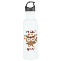 It’s Fall Y’all Quote Trendy Stainless Steel Water Bottle