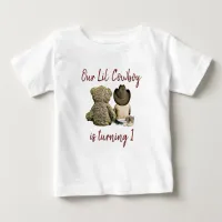 Our Little Cowboy Birthday Baby T-Shirt