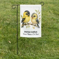 Brilliant American Goldfinch Garden Flag