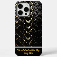 Glistening snakeskin showcasing nature's artistry iPhone 16 pro max case