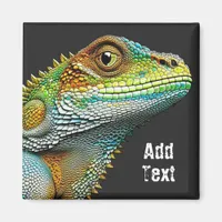 Realistic Lizard Iguana Personalized Magnet