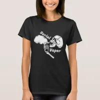 Serial Vaper | Vaping Skull and Bones    T-Shirt