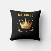 No Kings. Simple Yet Impactful Visual Of A Destroy Throw Pillow