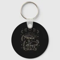 Goblincore Aesthetic Academia Cottagecore Mushroom Keychain