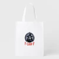 F-Caw-F Classic Retro Graphic Grocery Bag