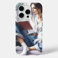 Modern Woman Illustration iPhone 15 Pro Case