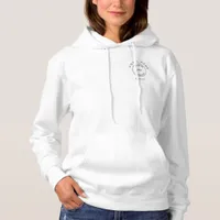 Hotel Logo Front and Back Employee Name  Hoodie