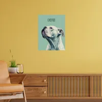 White Boxer Poster