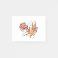 Christmas Dogs and Cat Sled Post-it Notes