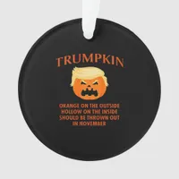 Anti Trumpkin Funny Halloween Ornament