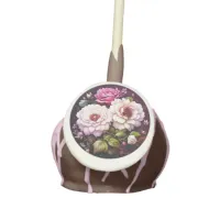 Watercolor Floral Pink and Purple Flowers Cake Pops