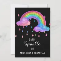 *~* Cloud Rain Drops Rainbow Sprinkle Invitation