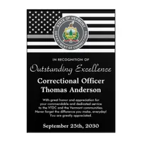 Correctional Officer Award Prison Department Logo Acrylic Print
