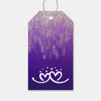 White on Purple Gradient | Gift Tags