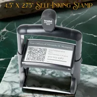 Big Custom Qr Code Legal Office Law Firm Attorney Self-inking Stamp