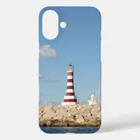 Picturesque Lighthouse in the Caribbean iPhone 16 Plus Case