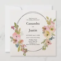 Floral Wedding Invitation