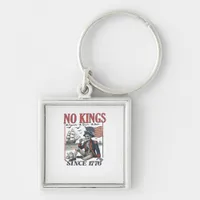Retro No Kings Since 1776 Rejecting Kings Classic  Keychain