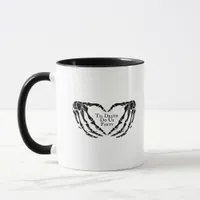 Til Death - Skeleton Heart Hands  Mug