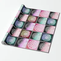 Bohemian Style Mandala Abstract Design Wrapping Paper