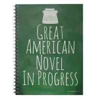 Great American Novelist Epic Author Pride Design Notebook