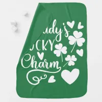 Daddys Lucky Charm Baby Blanket