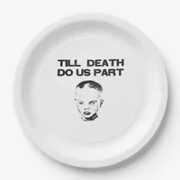 Till Death Do Us Part Sloth Classic Design Paper Plates