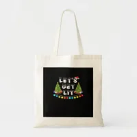 Let's Get Lit Christmas Essential Tote Bag
